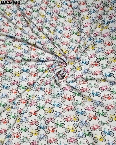 Washable Diamond Silk Digital Print Fabric