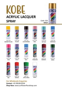 Lacquer Yellow 918 Kobe Acrylic Spray