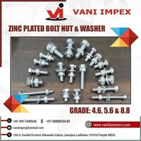 Zinc Plated Bolt Nut And Washer