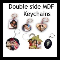 SUBLIMATION DOUBLE SIDE WOODEN KEYCHAIN