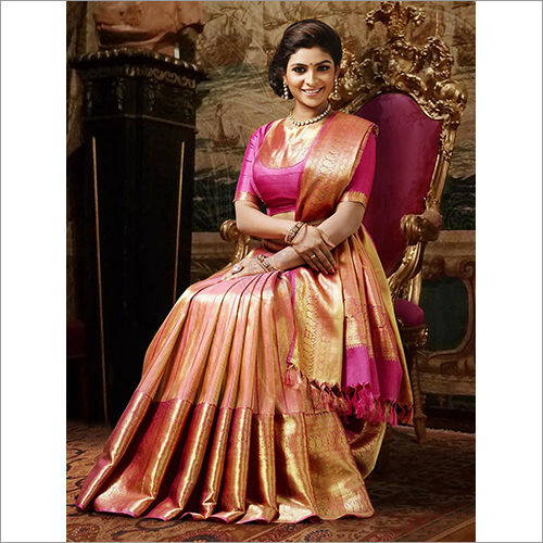 Multicolor Pure Silk Saree