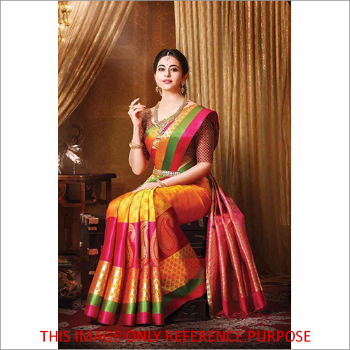 Shop Silk Digital Print Multi Colour Classic Saree Online : 270390 -