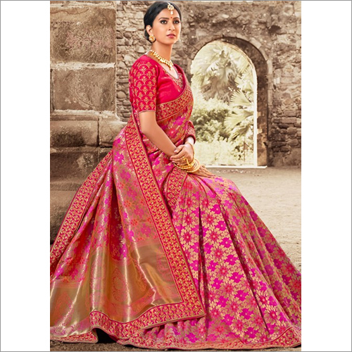 Party Wear Embroidered Silk Saree