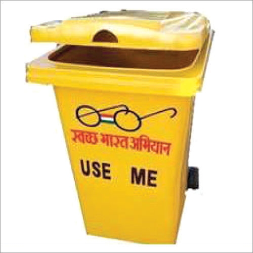 Outdoor Playground Frp Wheeled Dustbin