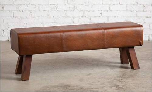 Bench (Wooden & Leather)