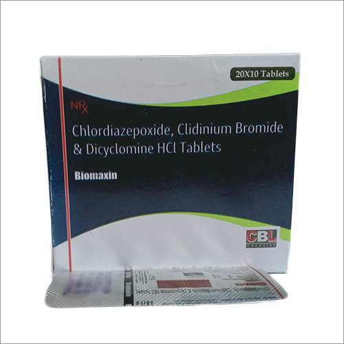 Chlordiazeppoxide Clidinium Bromide And Dicyclomine HCL Tablets