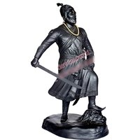 Marble Black Shivaji Maharaj Statues Standing Position Statue - Height: 2 Foot (ft)