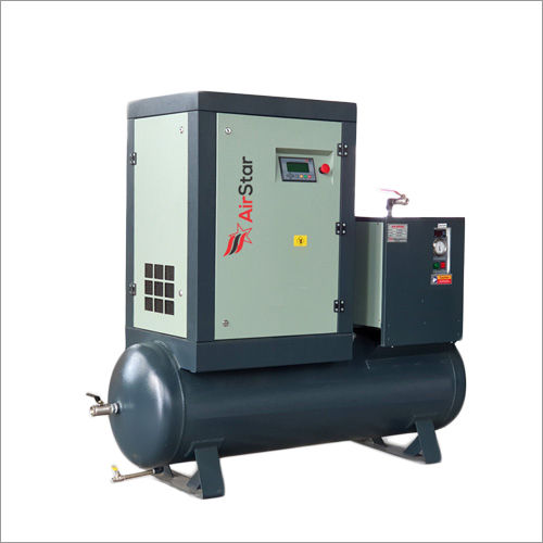 Mild Steel Tank Mounted Screw Compressor