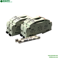 1500V DC Solar Fuse Holder pv fuse holder match 10X85mm 14X85mm PV fuses