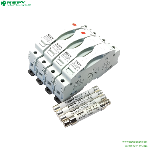 1500V DC Solar Fuse Holder pv fuse holder match 10X85mm 14X85mm PV fuses