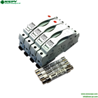1500V DC Solar Fuse Holder pv fuse holder match 10X85mm 14X85mm PV fuses