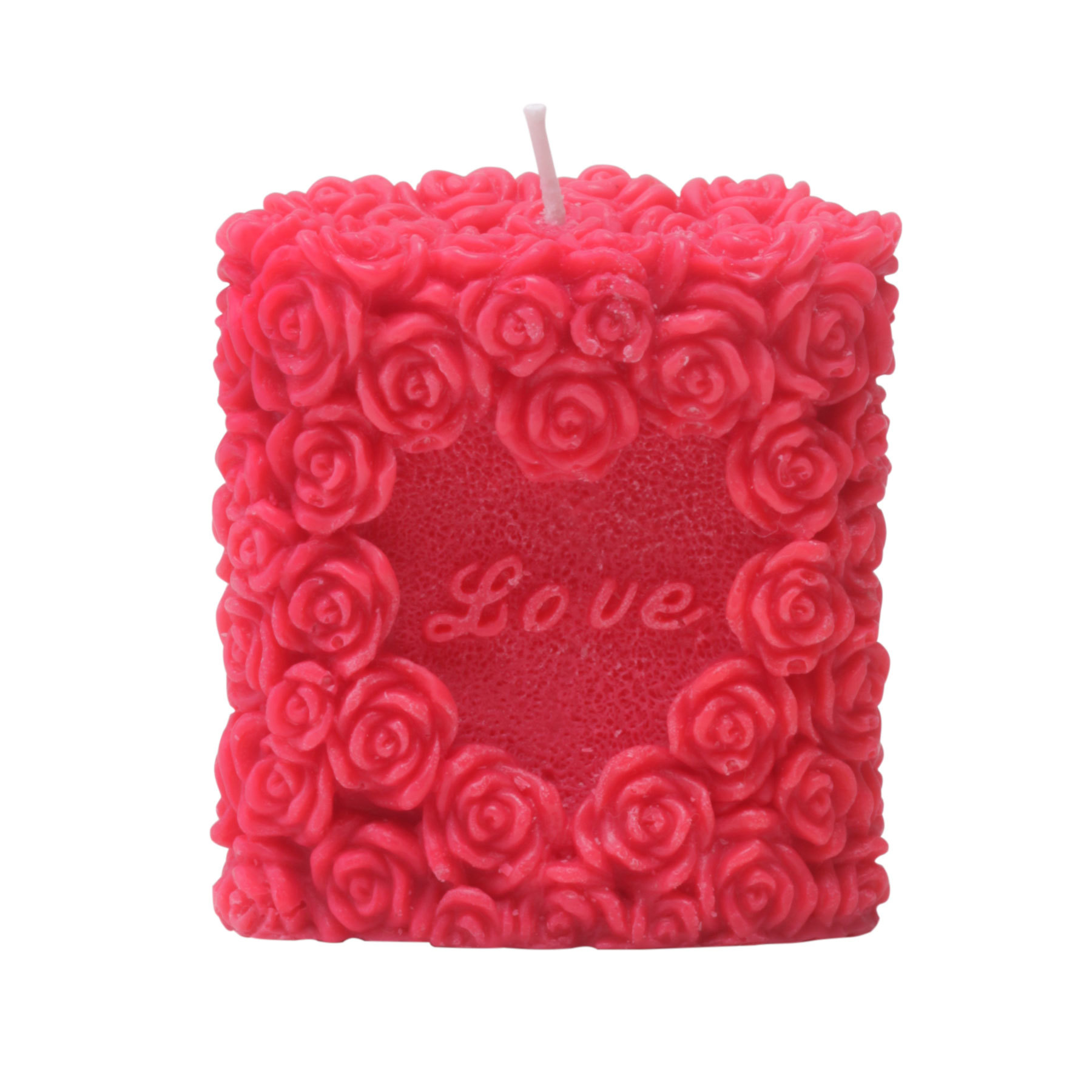Love Rose Candle-Red, Tea Rose pack of 1
