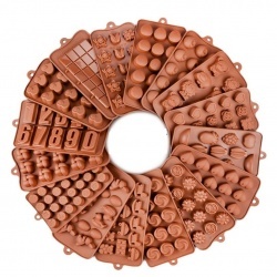 SILICONE CHOCOLATE MOULD BROWN