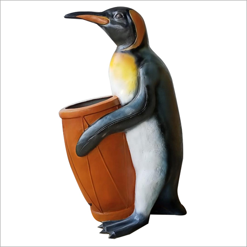 Fiberglass Penguin Dustbin Application: Garden