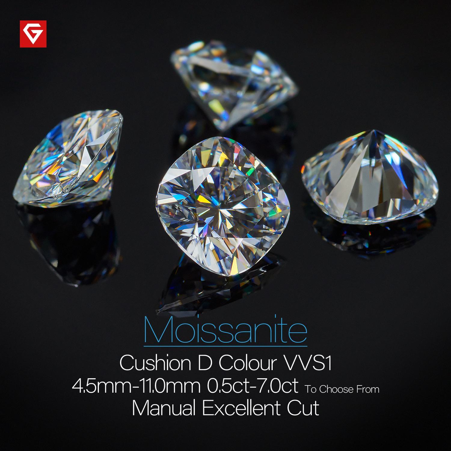 Synthetic Morsonite D Color Fancy Cut