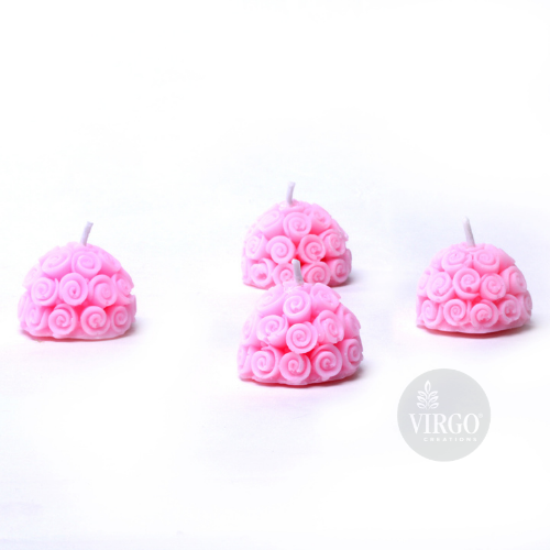 Round Rose-Pink, Strawberry pack of 6