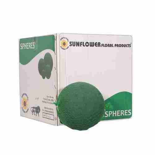 Sphere 180 mm - Foam, 180 mm Diameter, Green | Soft & Light Weight, Ideal for Topiaries, Centerpieces, and Floral Arrangements