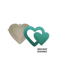Wooden Plybase Heart