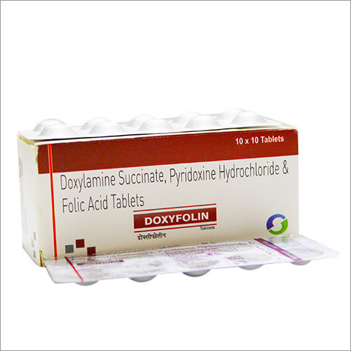 Doxylamine Succinate Pyridoxine Hydrochloride And Folic Acid Tablets