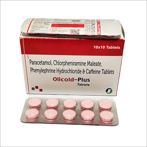 Paracetamol Chlorpheniramine Maleate Phenylepherine Hydrochloride And Caffeine Tablets