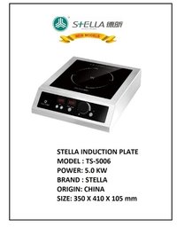 Stella Ts3501 Commercial Induction Plate 3.5 Kw, 41 X 38 X 13 Cm, Ss Body, Rs. 21000.00++