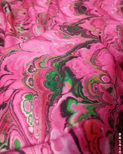 Digital Prints Micro Mini Sartin Silk Fabric