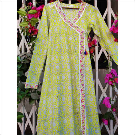 Green Jaal Printed Kurta