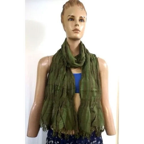 Laycra Fringes Scarves - Color: As Per Pic