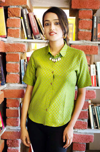 Green Woven Shirt