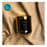 REN White Sage and Musk Scented Natural Wax Metal Jar Candle