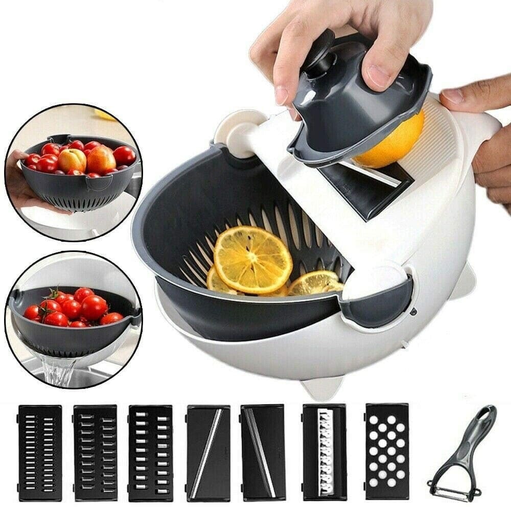 9 In 1 Multi Function Rotate Vegetable Cutter