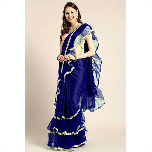 Ladies Ruffle Fancy Saree