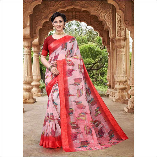 Ladies Cotton Printed Saree