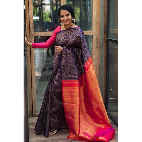 Ladies Litchi Silk Saree