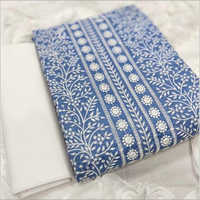 Ladies Cotton Embroidery Work Dress Material