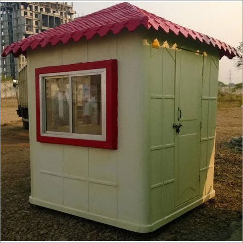 Red & Cream Color Frp Office Cabin