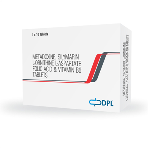 Metadoxine Silymarin L-Ornithine L-Aspartate Folic Acid and Vitamin B6 Tablets
