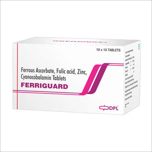 Ferrous Ascorbate Folic Acid Zine Cyanocobalamin Tablets