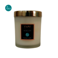 Yuri:scented Wax Candle, Must & Lily