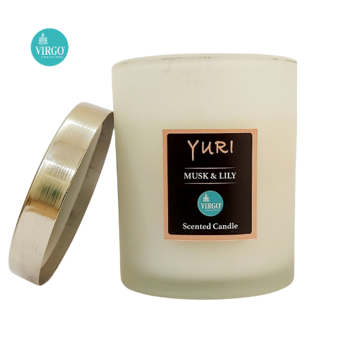 Yuri:scented Wax Candle, Must & Lily