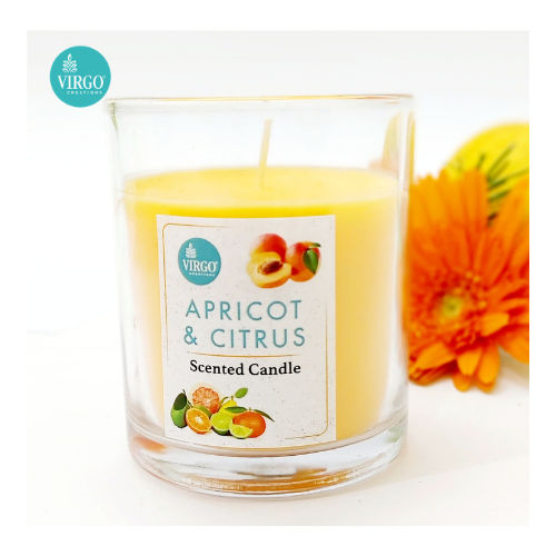 Apricot & Citrus:scented Votive, Orange, Apricot & Citrus