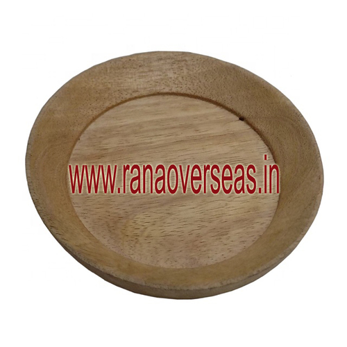 Wooden Tray Round Shape Serving Plate