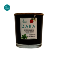 Zara:scented Soy Wax Candle, Patchouli-freshrose