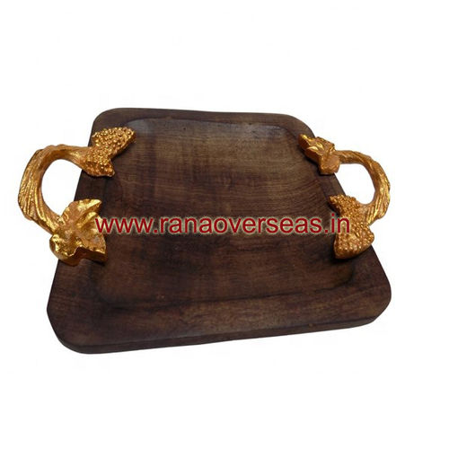 Wooden breakfast tea Serving Tray For Household Table wares