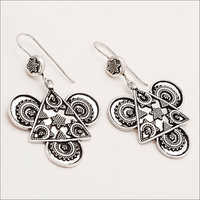 Sterling Silver Indian Ethnic Banjara Earrings