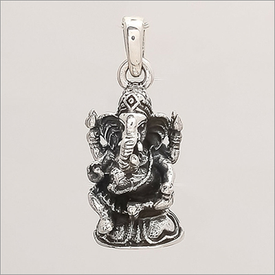 Sterling Silver Lord Ganesha Pendant