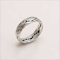 Sterling Silver Plain Thumb Band Ring