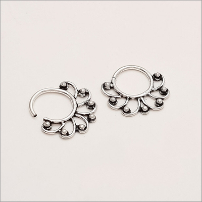 925 Fine Silver Fine Septum Ring Septum Nose Ring Non 