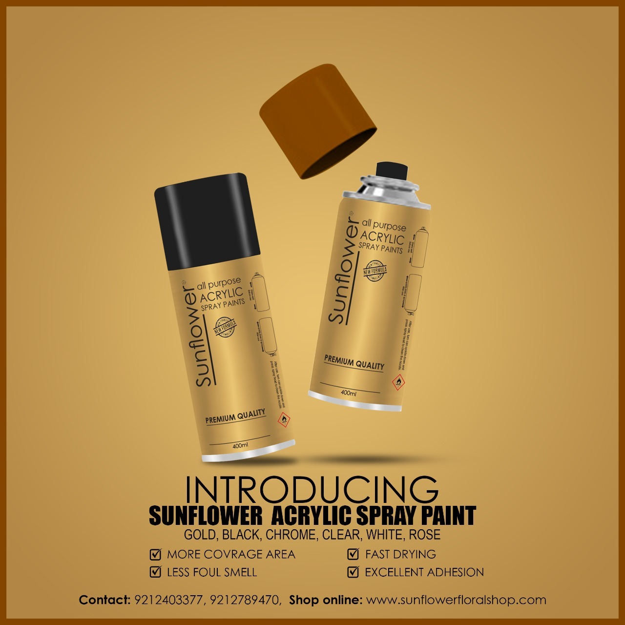 Sunflower Spray Paint