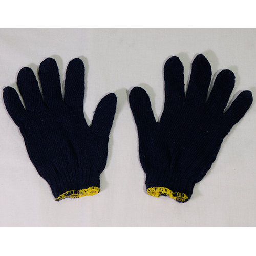 Knitted Hand blue  Gloves Blue